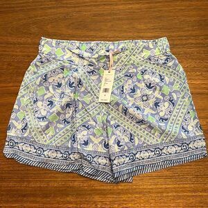 Vineyard Vines Blue and Green High Waist Shorts